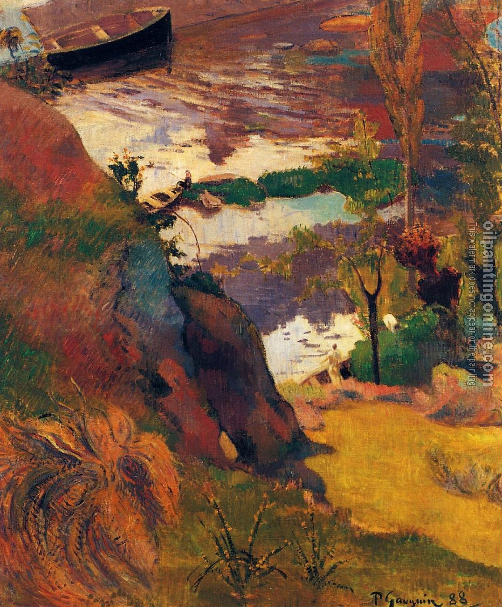 Gauguin, Paul - Fishermen and Bathers on the Aven